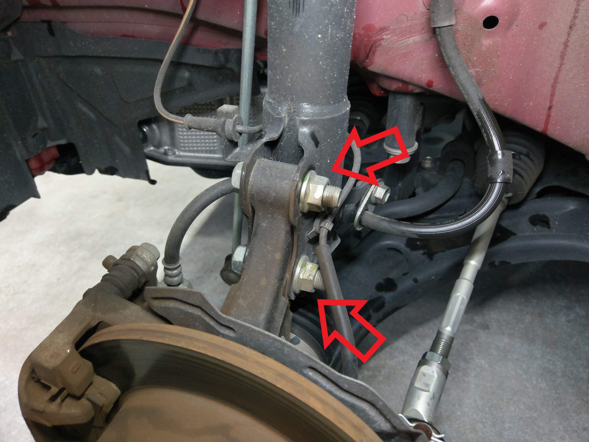 ワゴンR MH55Sのフロント・リア足回り締め付けトルク紹介