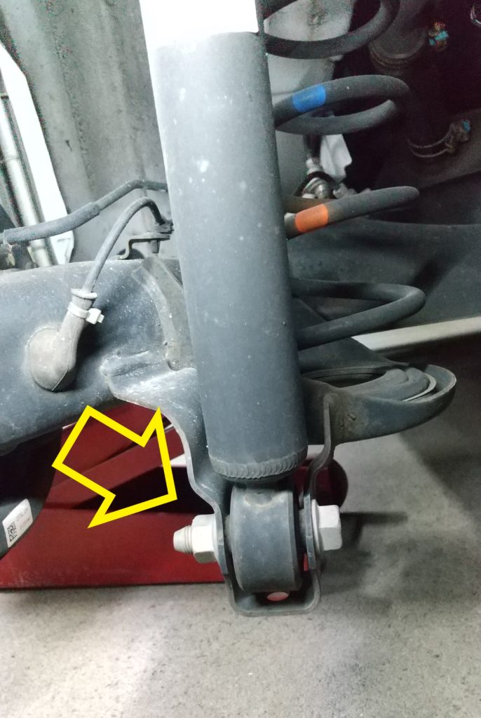 1930010 ミライース　LA300S　25年式　右フロント足廻り　50，165㎞　ABS用 ミライースLA300Sのフロント・リア足回り締め付けトルク紹介